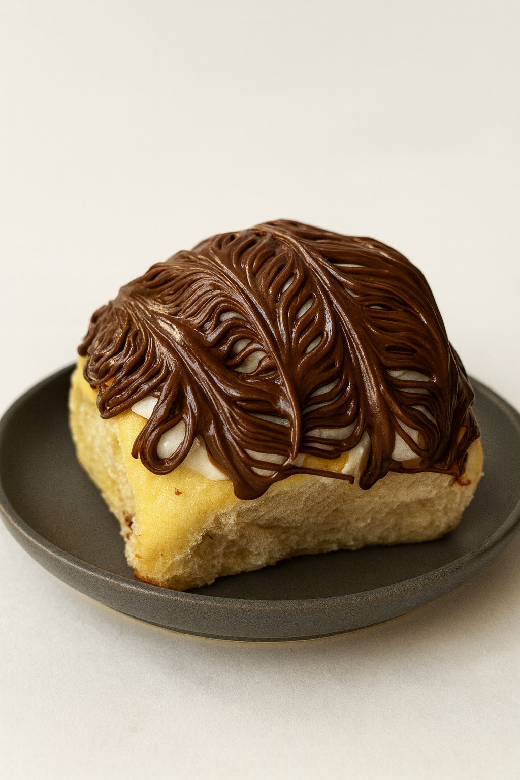 Rol de canela y nutella